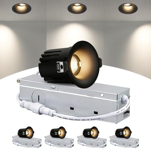 2 inch Deep Regressed 5CCT Anti Glare Gimbal LED Recessed