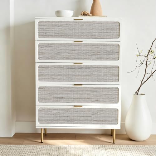 Beige Grasscloth Peel and Stick Wallpaper Textured 17.3in x 196.8in (Beige / 17.3inch × 196.8inch)