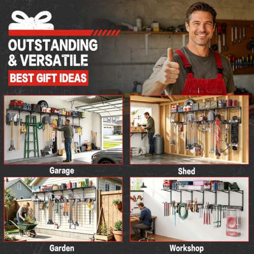 Garage Wall Organizer with Storage Shelves