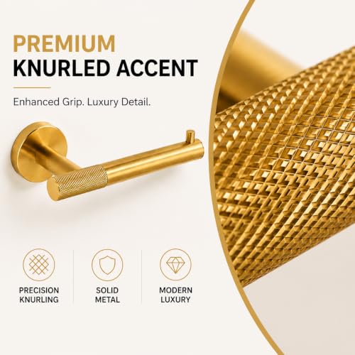 Brushed Gold Toilet Paper Holder
