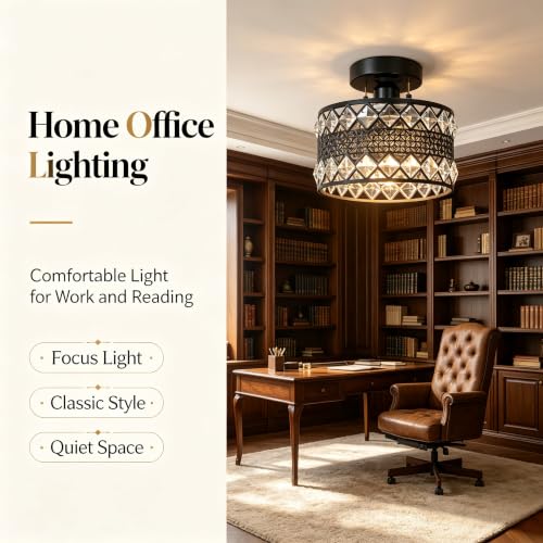 Crystal Ceiling Light Fixture