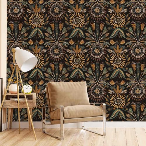 Boho Botanical Peel and Stick Wallpaper