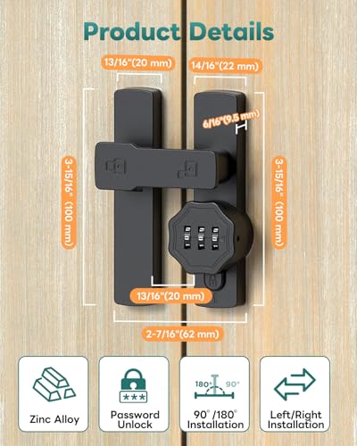 Keyless Barn Door Lock