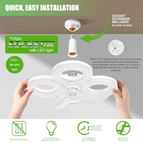 Socket Ceiling Fan Light