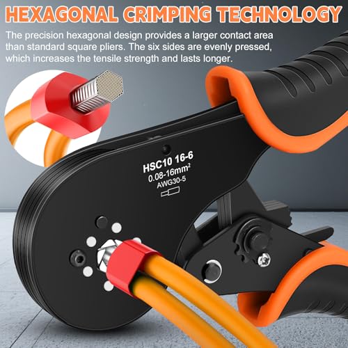 Ferrule Crimping Tool Kit with 1800PCS Connectors