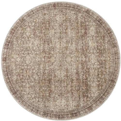 Round Rug 4ft (Dark Brown / 4' (Round))
