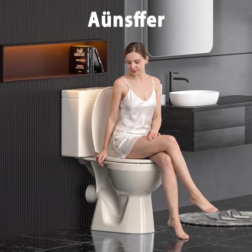 Round Toilet Seat Almond (Almond / Round 16.5inch)