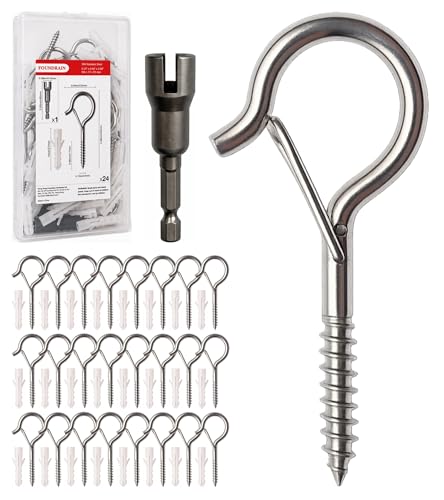 2 Inch Screw Eye Hooks with Locking Latch Design