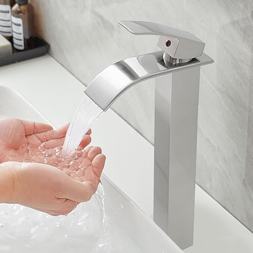 Brushed Nickel Bathroom Vessel Sink Faucet (11.5-Inch Vessel Sink Faucet / Brushed Nickel)