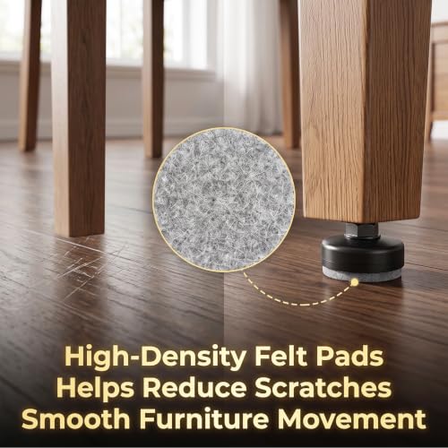 3/8-16 Threaded Leveling Feet: Adjustable Furniture Feet