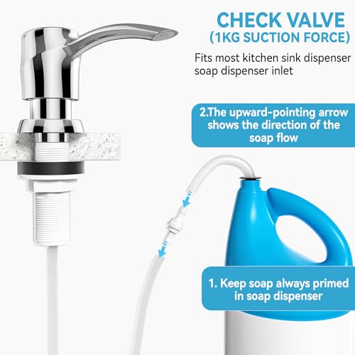 Kitchen Sink Soap Dispenser Chrome (Chrome / 47'' Tube)