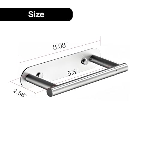 304 Stainless Steel Toilet Paper Holder (Brushed Nickel-one Piece)