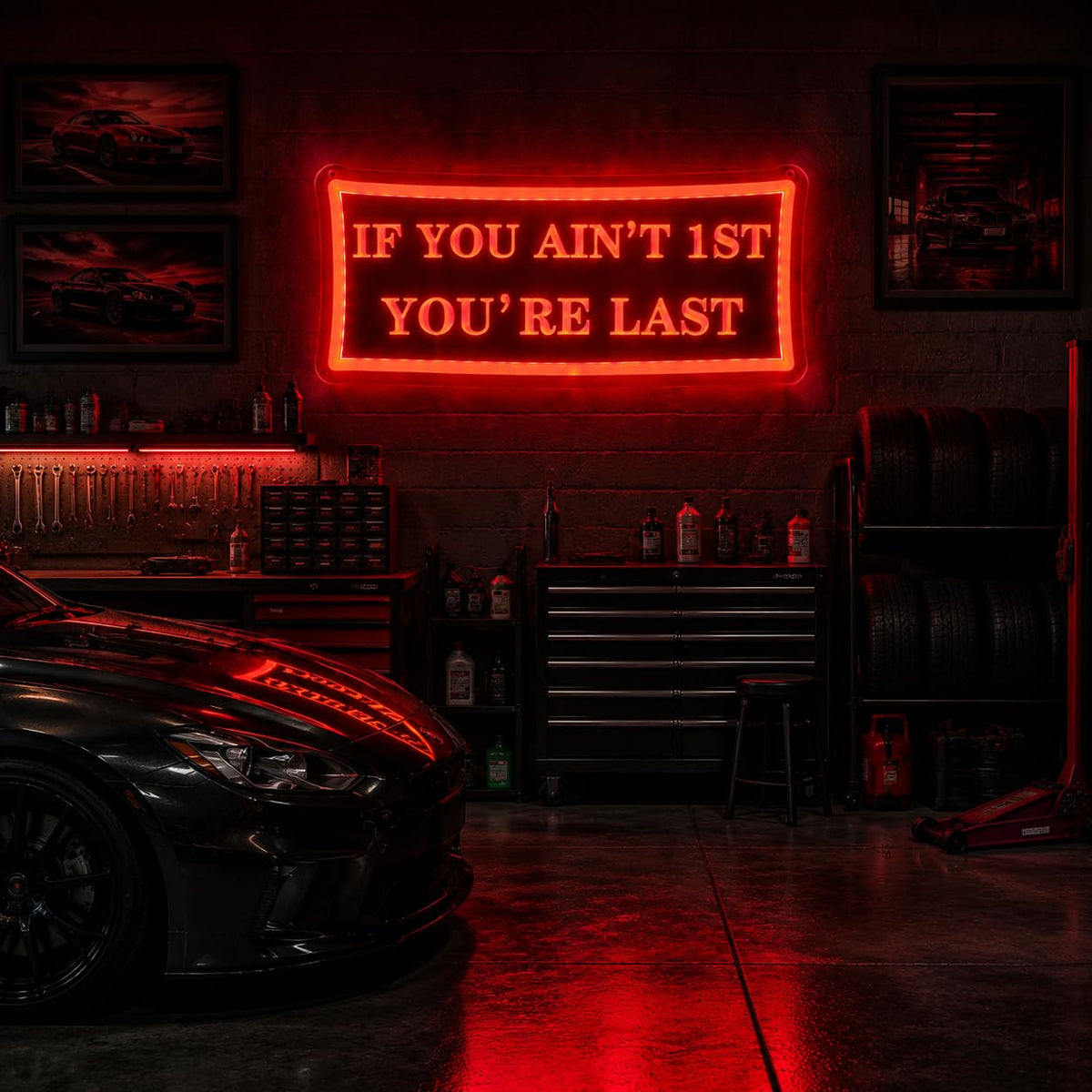 Racing Neon Sign for Wall Decor (Red-LAST)