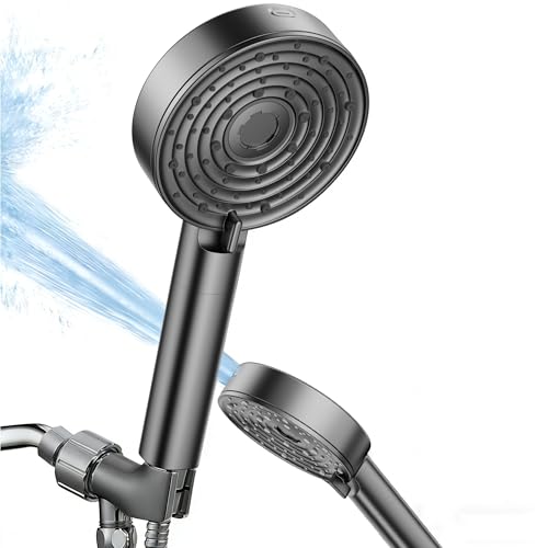 4.7 Inch Round Handheld Shower Head with 10 Spray Modes