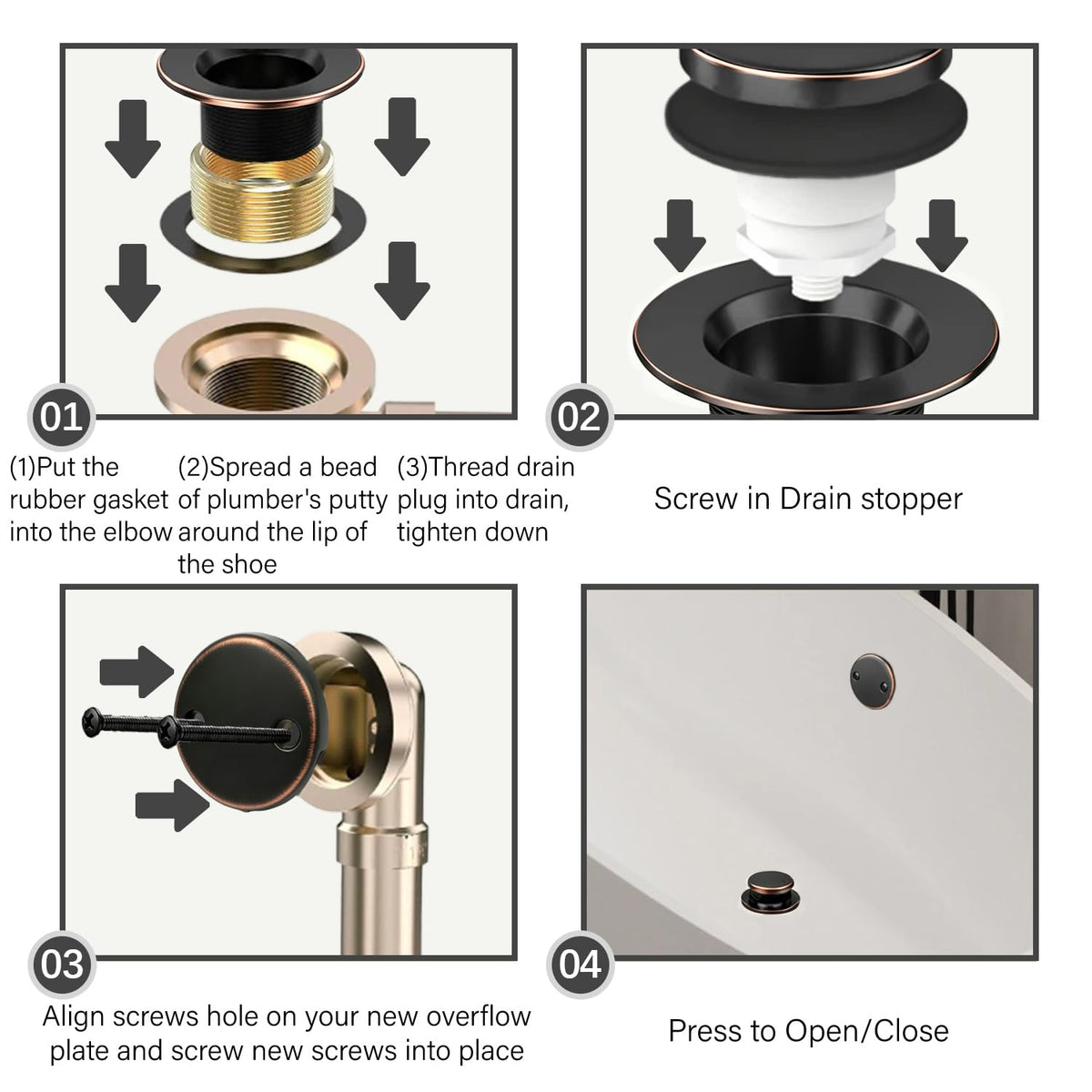 Oil Rubbed Bronze Tip (Oil Rubbed Bronze-001)