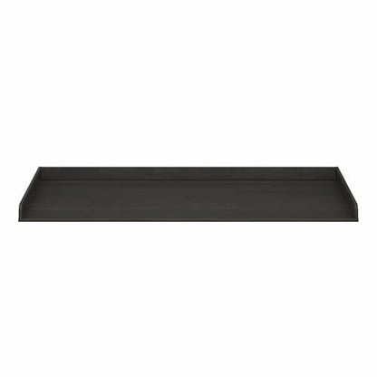 Furinno RAVEL Washer Dryer Countertop Organizer, Shelf Washing Machine Topper with Edge Rails, Anti Slip Pads, 27.5D x 54W, Single, for Laundry Room Storage Organization and Laundry Hamper, Espresso