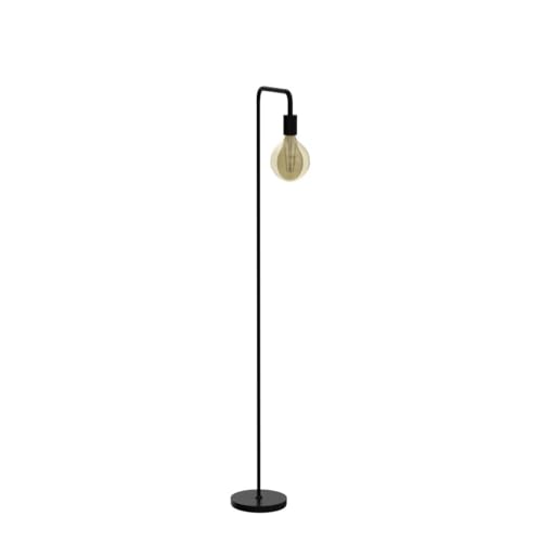 Floor Lamp, Industrial Floor Lamp, 63 Inch Standing Lamp, E26 Socket, On/Off Footswitch, Whole Metal, ETL Listed, Modern Small Lamp for Bedroom, Living Room, Minimalist, Vintage, Mid Century