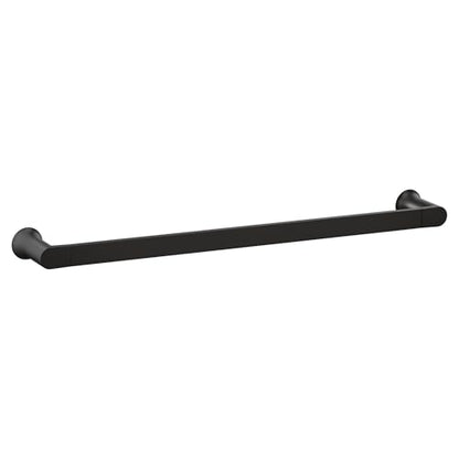 Moen Genta LX Modern Single Kitchen or Bathroom Towel Bar, 24-Inch, Matte Black, BH3824BL