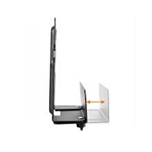 Mount Plus MP-06-02 Cable Box Mount, Modem Mount | Adjustable Wall Mount for Small and Wide Devices | Media Players, Cable Boxes, Modems, DVD Players | Game Console (Wide)