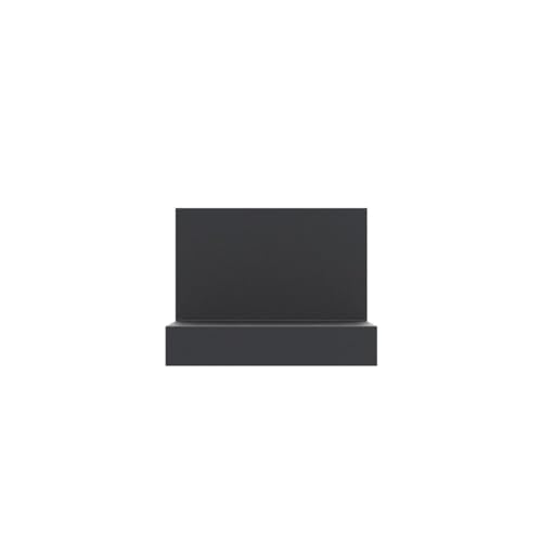 RICHER HOUSE 7-Set Small Floating Wall Shelf, No Drill Bathroom Shelf Black | Display Ledge Shelf, Adhesive or Screw Dual-Mount, Mini Plastic Shelf for Bedroom Dorm Decor, Renter friendly, 4x3.3x3 Inch