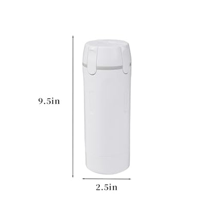4 in 1 Travel Dispenser Bottle, TSA Approved Travel Bottles for Toiletries,Refillable Leak Proof and Portable for Shampoo, Conditioner, Shower Gel, for Vacation, Camping & Gym.(White+Green)