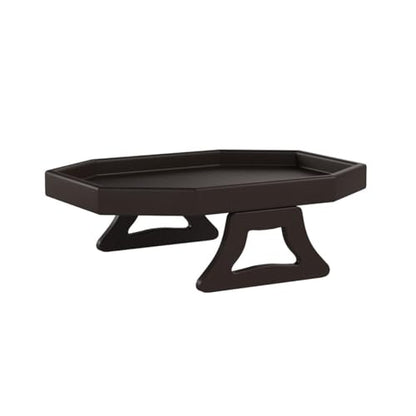 Sofa Arm Clip Table, Armrest Tray Table, Drinks/Remote Control/Snacks Holder … (Platic, Brown)