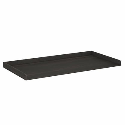 Furinno RAVEL Washer Dryer Countertop Organizer, Shelf Washing Machine Topper with Edge Rails, Anti Slip Pads, 27.5D x 54W, Single, for Laundry Room Storage Organization and Laundry Hamper, Espresso