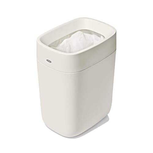 OXO Good Grips Trash Can, Bathroom Trash Can - White