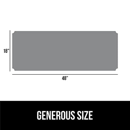 GORILLA GRIP ShelfGuard Wire Shelf Liner Compatible with Amazon Basics Shelving Unit, Set of 4 Waterproof Liners for Organizing Metal Rack Shelves, Kitchen Cabinets, Cupboard, Pantry, 18x48 Black