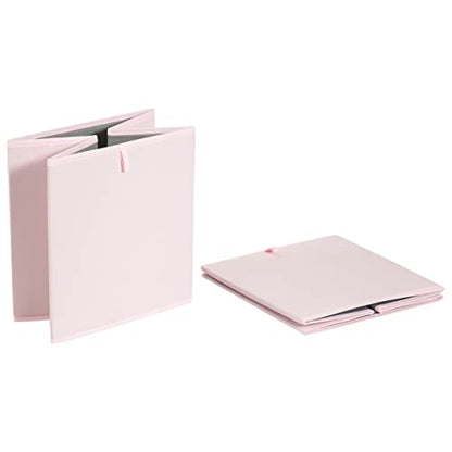 Amazon Basics Collapsible Cube Organizer Bins, Closet Storage Organizer Baskets for Shelves, Space-Saving, 13" x 15" x 13", Peony Pink, Pack of 6