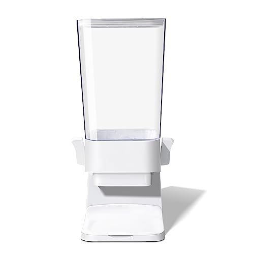 Cereal Dispenser Countertop, 5L Cereal Containers... (5L, White, 1Pc)