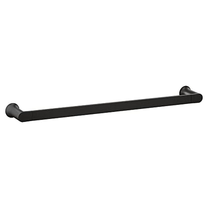 Moen Genta LX Modern Single Kitchen or Bathroom Towel Bar, 24-Inch, Matte Black, BH3824BL