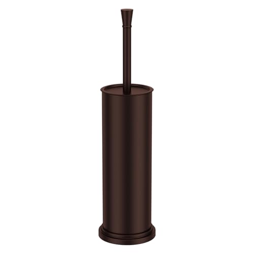 Toilet Brush and Holder Set：304 Stainless Steel Heavy Duty Toilet Bowl Brush，Removable Inner Bowl and Splash Protection，Bathroom Toilet Brush-Dense Bristles for Through Cleaning