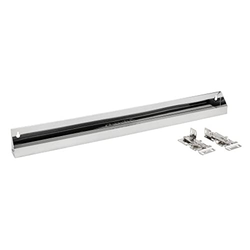 Rev-A-Shelf 31" Slim Tip-Out Sink Tray for Kitchen and Bathroom Base Cabinets, Stainless Steel Sponge Holder, Min Opening Width of 33.25", Silver, 6541-31-52