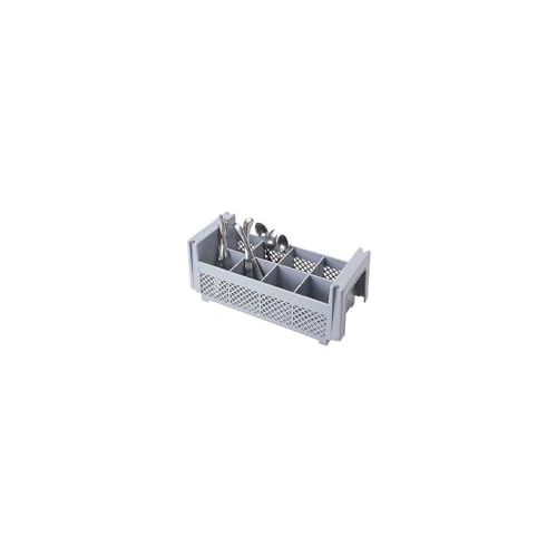 Camrack® Flatware Washing Basket, Half Size, 18" x... (6 Count | Gray | Plastic)