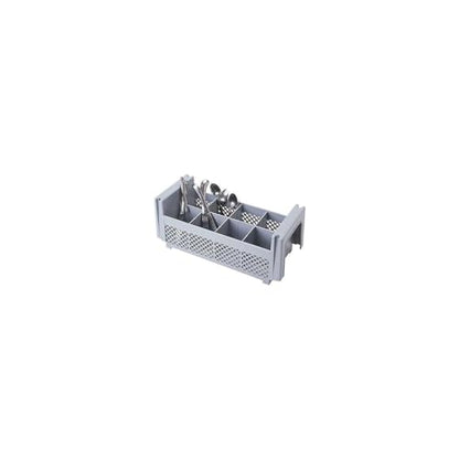 Camrack® Flatware Washing Basket, Half Size, 18" x... (6 Count | Gray | Plastic)
