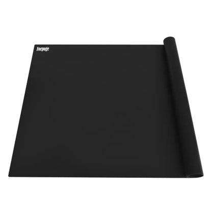 36.2" x 24" Extra Large Silicone Mat for Epoxy Resin, Nonstick Crafts Mats | for Crafts Jewelry Casting, Non-Slip Kitchen Table Placemats for Countertop Protector Heat Resistant Counter, Foepoge Black
