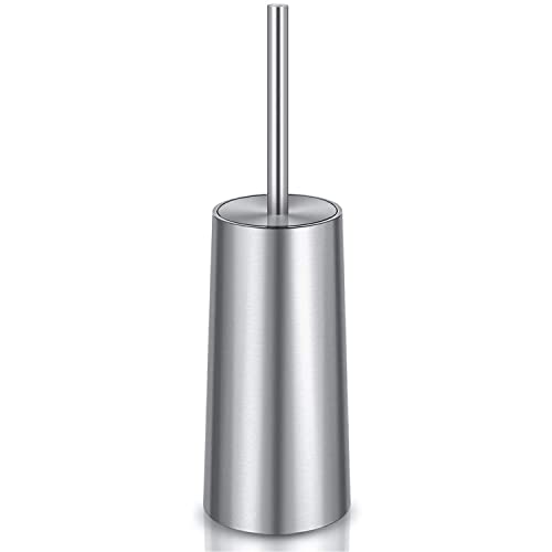 Toilet Brush and Holder, Toilet Brush 304 Stainles... (Silver | Stainless Steel)