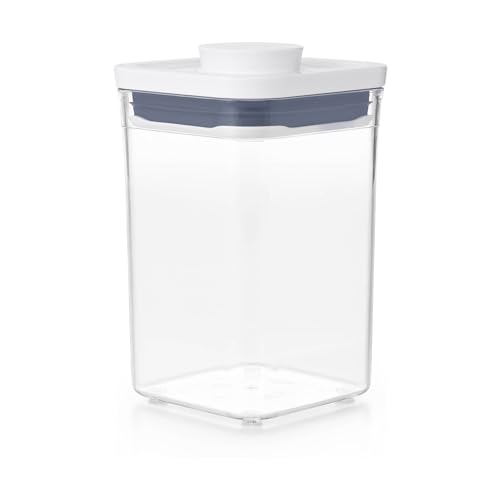 OXO Good Grips POP Container - Airtight Food Storage - Small Square Short 1.1 Qt Ideal for 1 lb of brown sugar or confectioner's sugar
