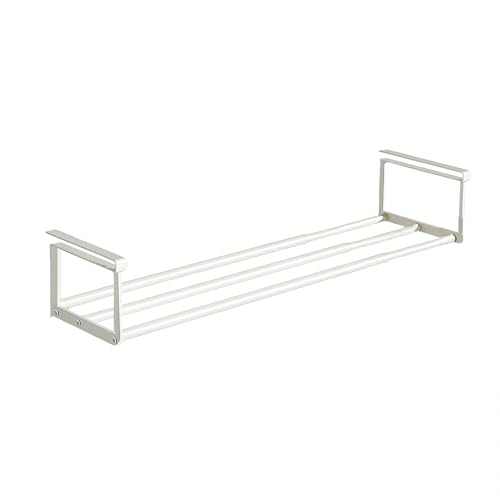 Expandable Shoe Rack Organizer - Adjustable Shoe Rack & Under Cabinet Shelf - for Shoe or Clothing Storage and Organization, Under Shelf Storage (White,1 Pcs)
