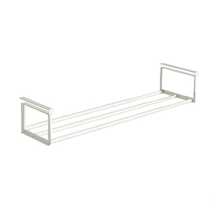 Expandable Shoe Rack Organizer - Adjustable Shoe Rack & Under Cabinet Shelf - for Shoe or Clothing Storage and Organization, Under Shelf Storage (White,1 Pcs)