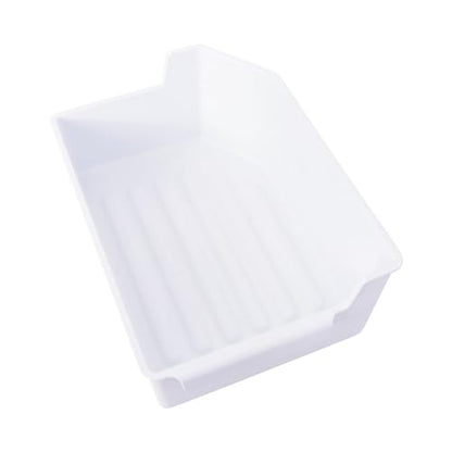 Kitchen Basics 101 240385201 Ice Cube Bucket Container Tray Storage Bin Compatible with Frigidaire Kenmore Electrolux 7240385201 AP2116228 891419, AH430380, EA430380, PS430380 (Refrigerator, Bin ONLY)