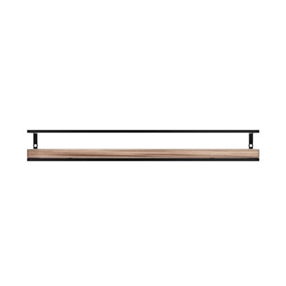 Meangood Floating Shelves Wall Mounted Set of 2, Rustic Wood Wall Storage Shelves for Bedroom,Living Room,Bathroom, Kitchen Torched Wood