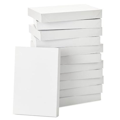 Hallmark 17" XL Gift Boxes with Lids (12 White Robe Boxes, White) for Birthdays, Graduations, Christmas, Weddings, Bridal Showers