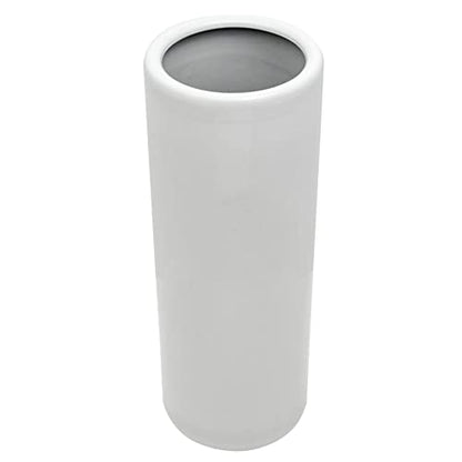 Red Lantern 24" Antique White Porcelain Umbrella Stand