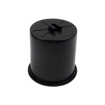 Dnyta 4pcs 4.2" x 4" Black Plastic Cup Holder Insert, Car Seat Cups Holders | Sofa Recliner Cup Holder Replacement, Couch Cups Poker Table Cup Holders for Table, Sofa, Boat, Truck, Car, Recliner