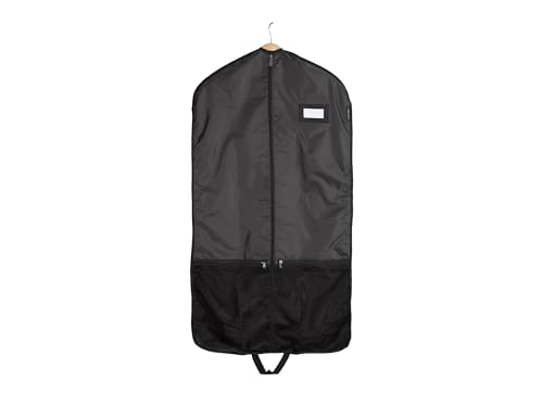 Covermates Deluxe Garment Bag Set for Closet Storage & Travel – Heavy Duty Hanging Suit & Dress Bags with ID Window, Accessory Pockets & Carrying Handles – Premium Wardrobe Protection, Black