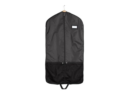 Covermates Deluxe Garment Bag Set for Closet Storage & Travel – Heavy Duty Hanging Suit & Dress Bags with ID Window, Accessory Pockets & Carrying Handles – Premium Wardrobe Protection, Black