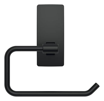 Command Toilet Paper Holder, Matte Black, 1 Holder, 2 Strips | For Bathroom Organization, Water Resistant, Damage-Free Hanging with Adhesive Strip, No Tools