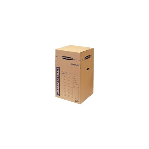 Bankers Box 3-Pack Short Wardrobe Moving Boxes, 20... (Kraft | Cardboard)